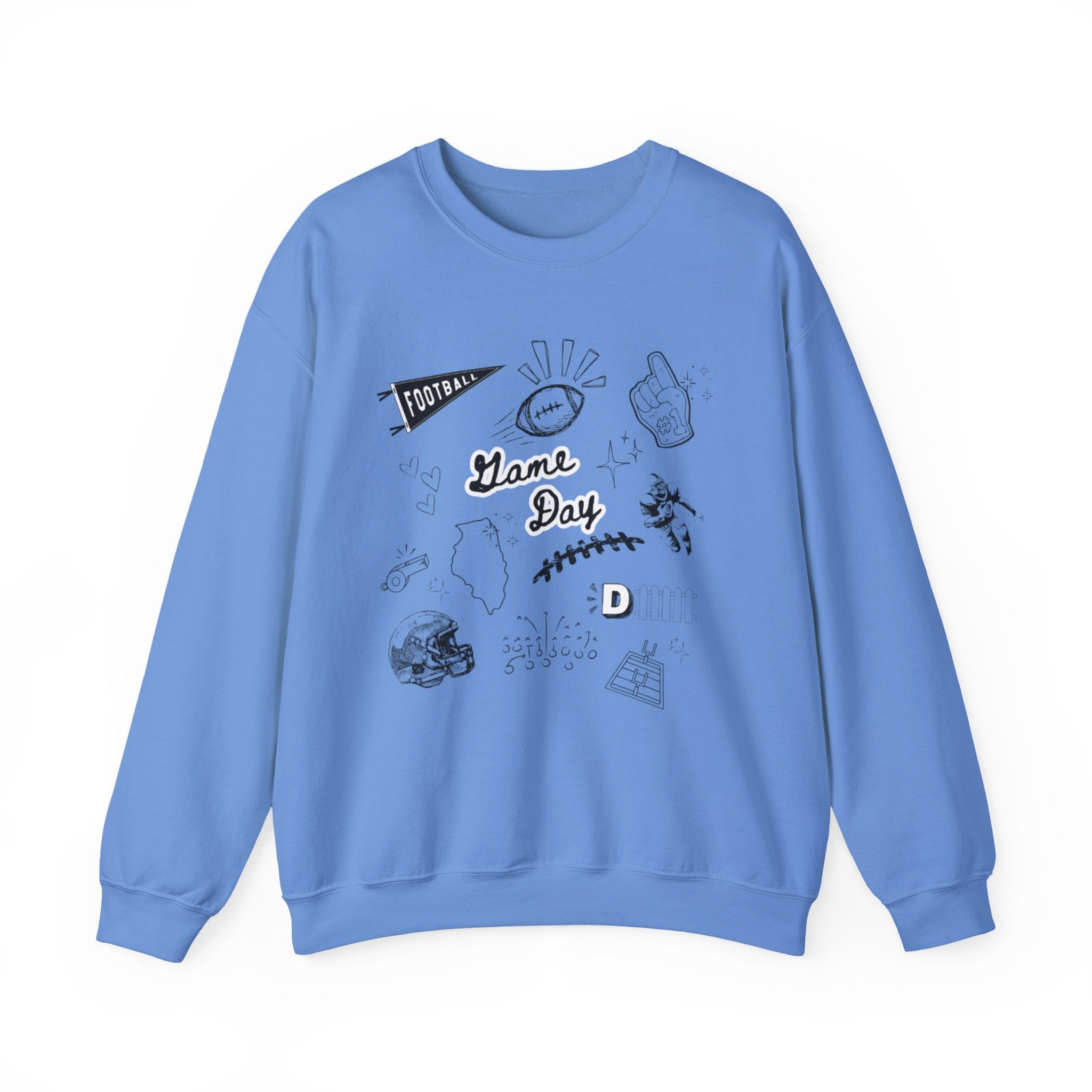 Football Game Day - Graphic Crewneck Sweatshirt