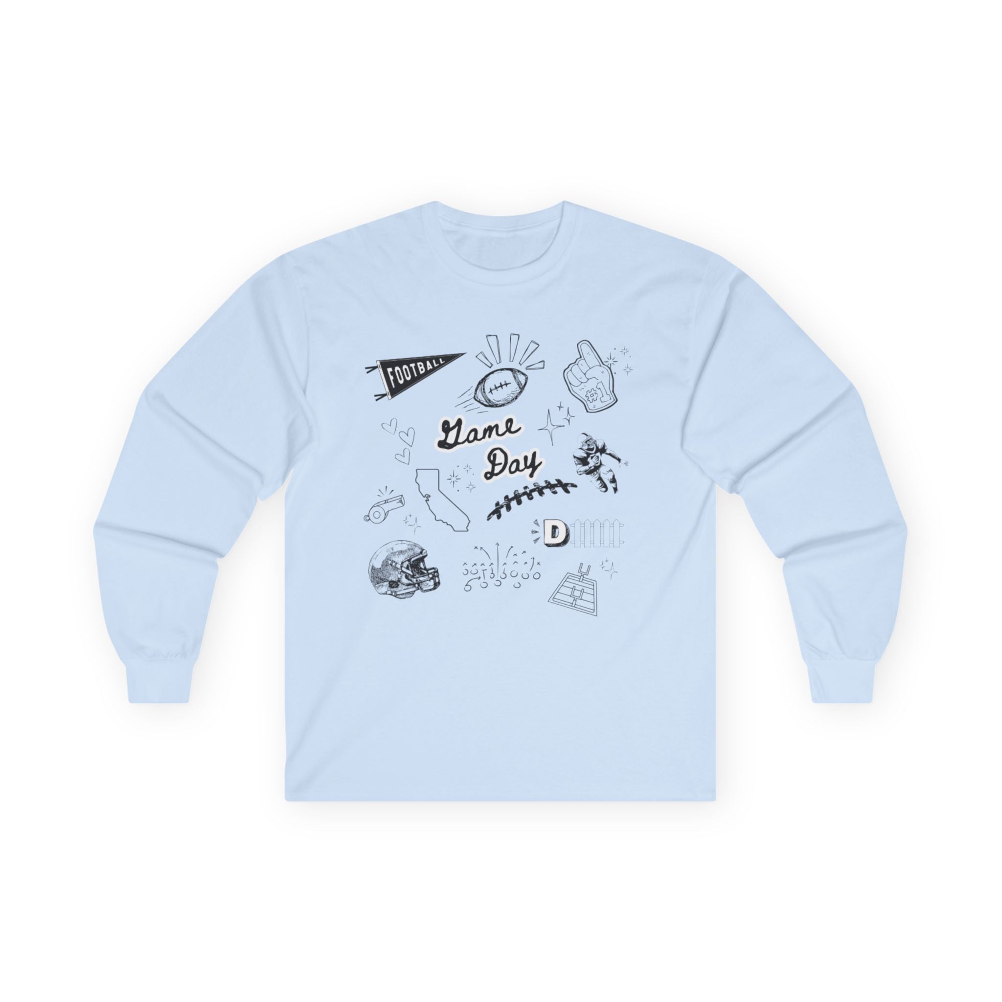 Football (CA) Game Day - Graphic Long Sleeve