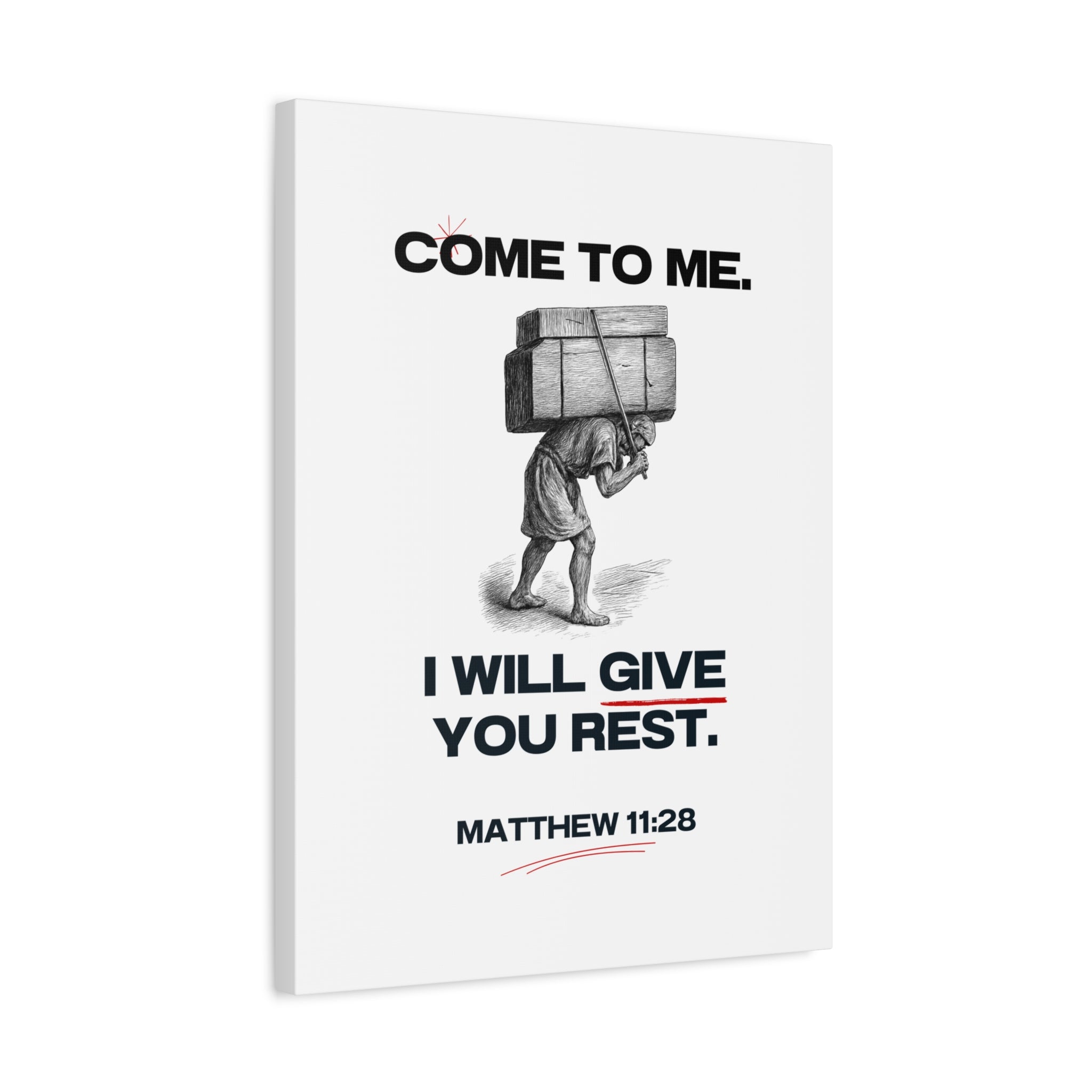 Matthew 11:28 - Christian Wall Art