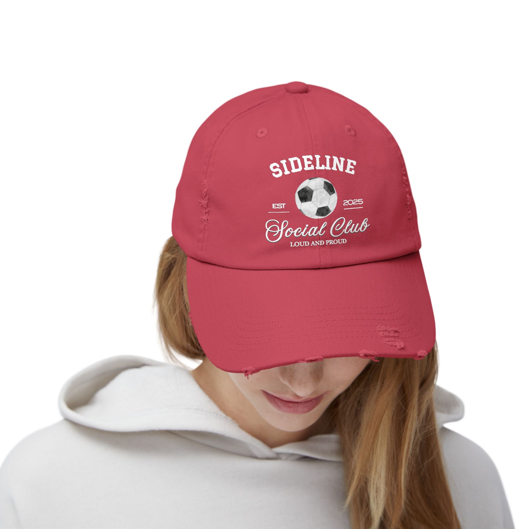 Soccer Sideline Social Club - Distressed Hat