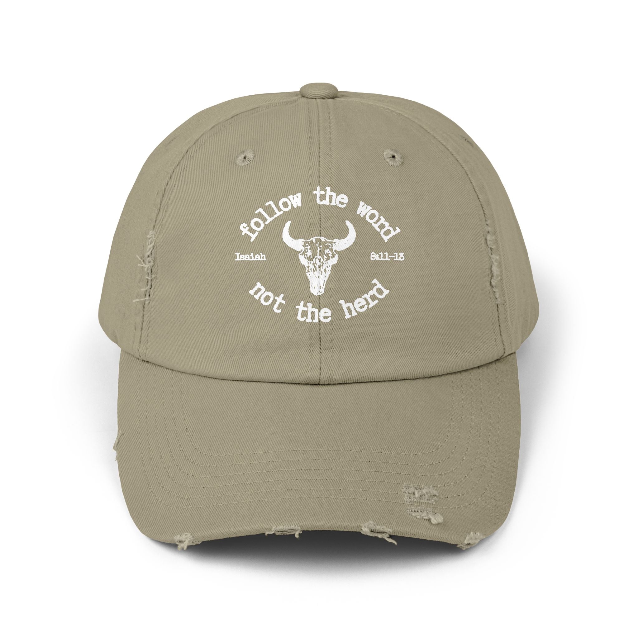 Isaiah 8:11-13 - Christian Distressed Cap