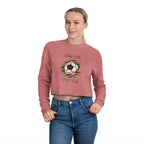 Soccer Work Hard Pray Hard - Cropped Sweatshirt