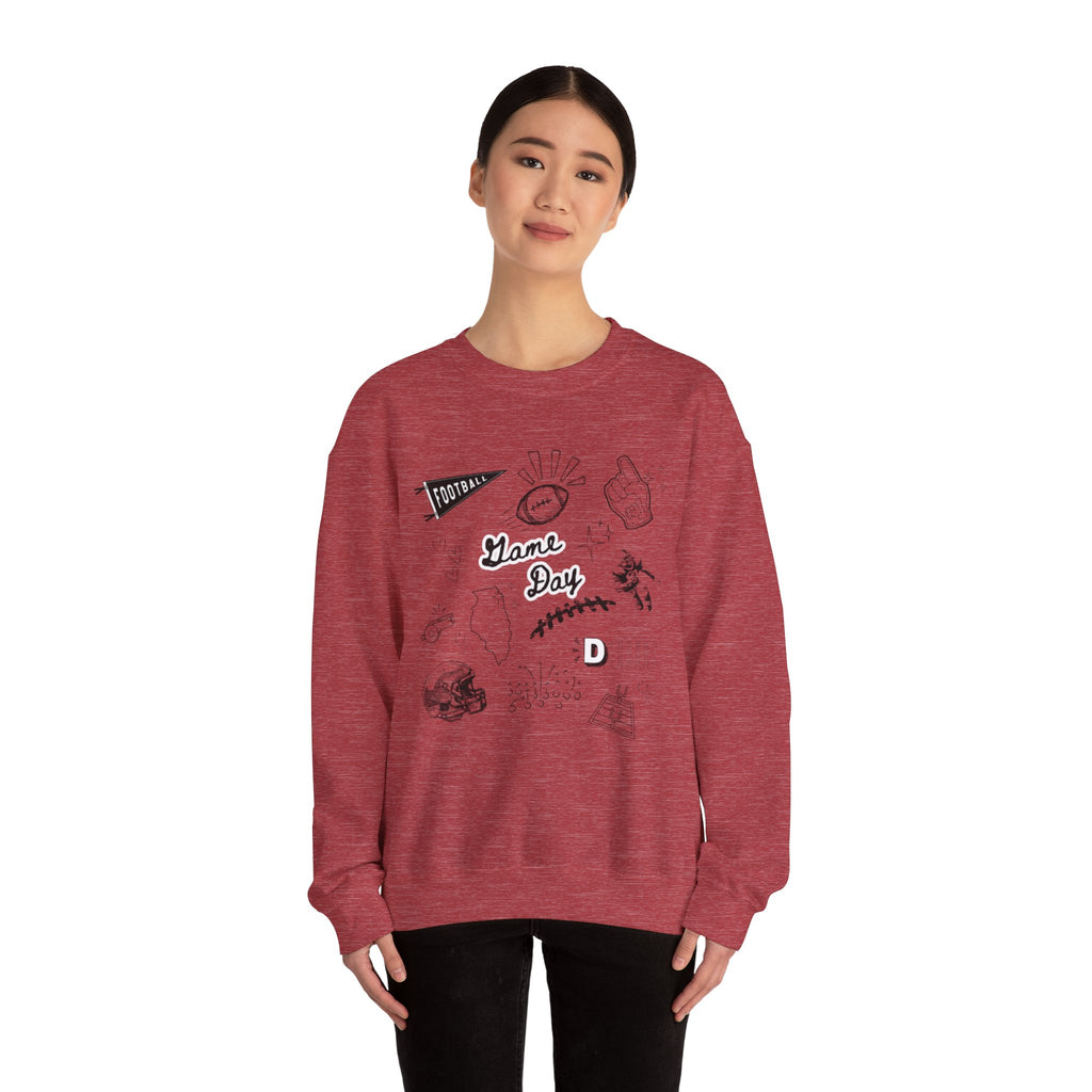Football Game Day - Graphic Crewneck Sweatshirt