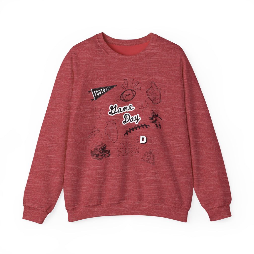 Football Game Day - Graphic Crewneck Sweatshirt