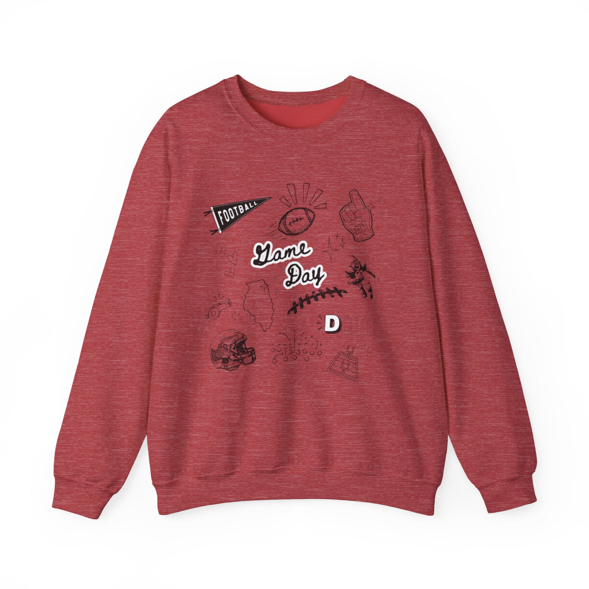 Football Game Day - Graphic Crewneck Sweatshirt