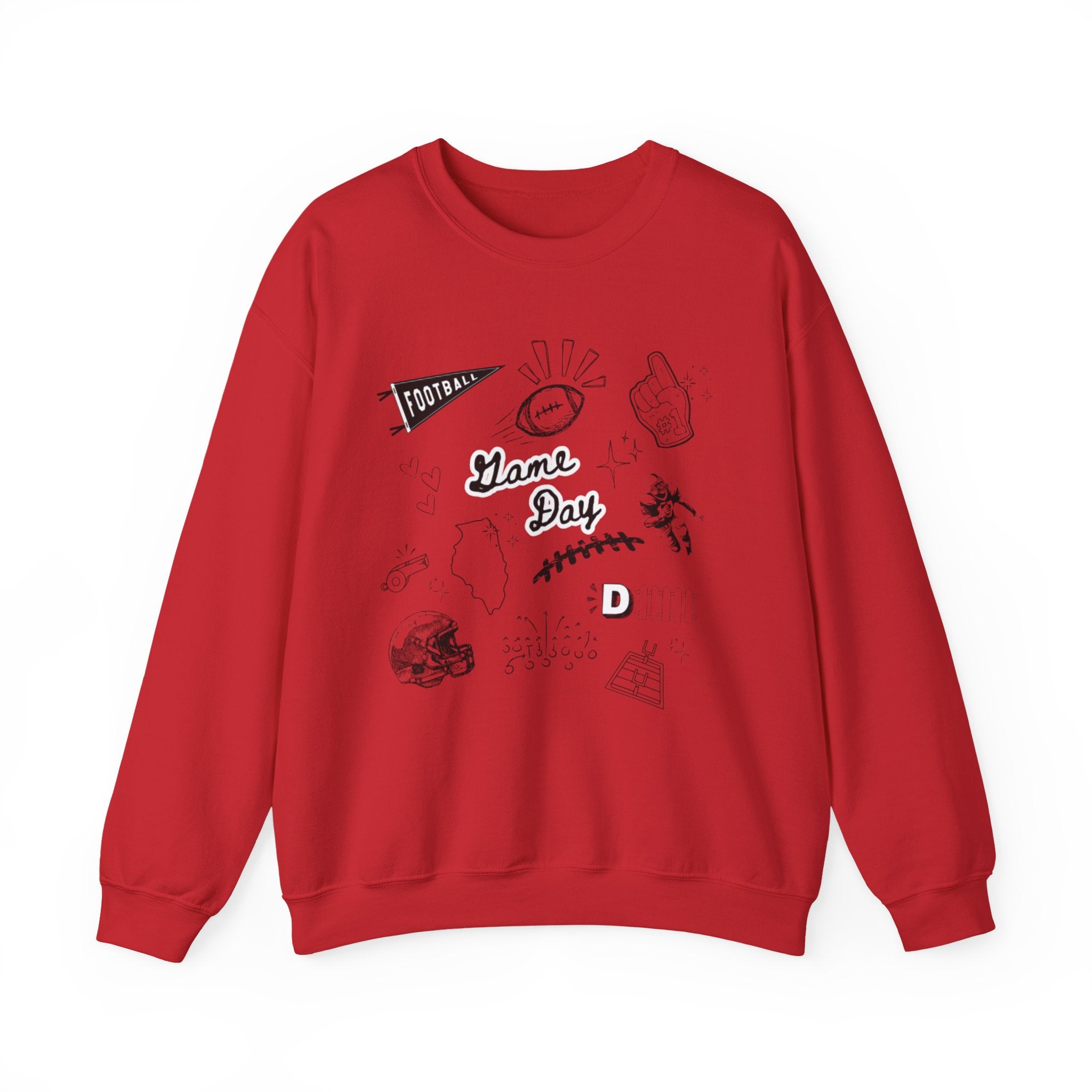 Football Game Day - Graphic Crewneck Sweatshirt