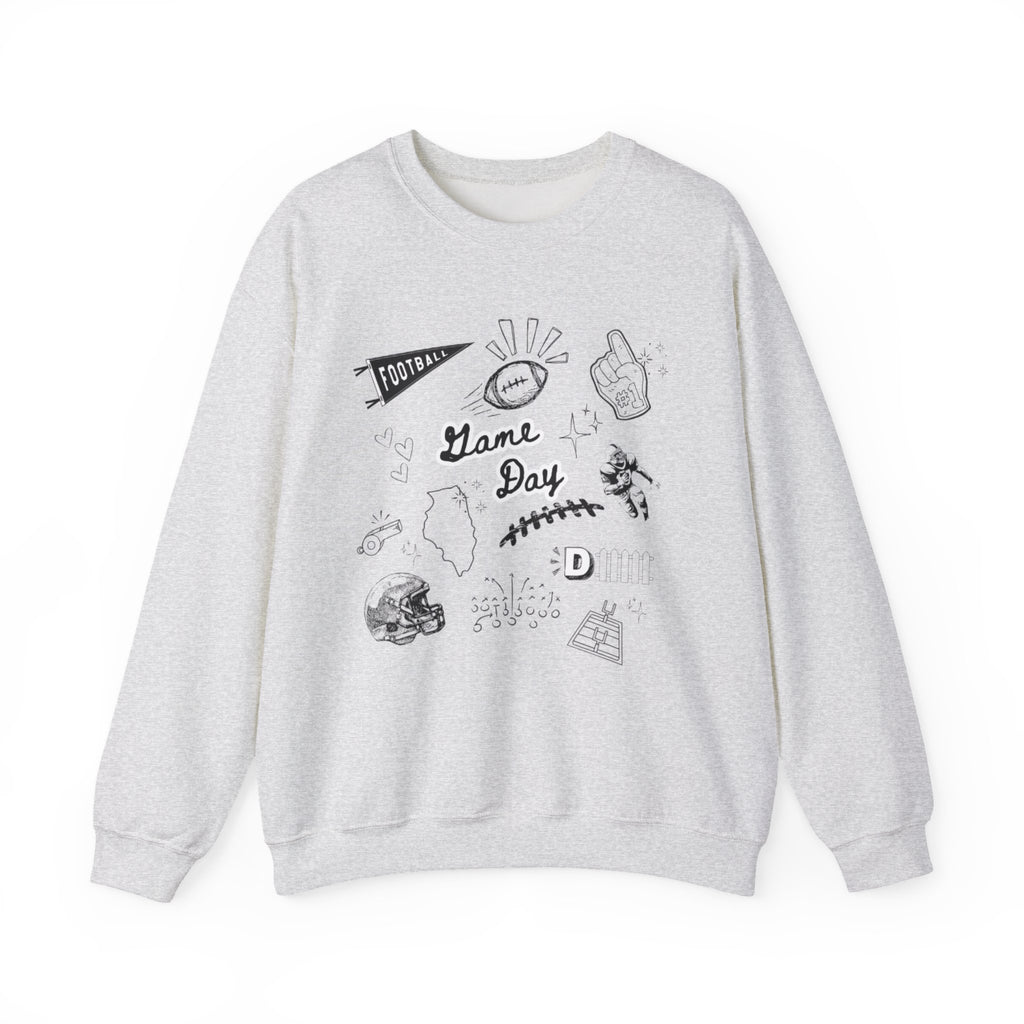Football Game Day - Graphic Crewneck Sweatshirt
