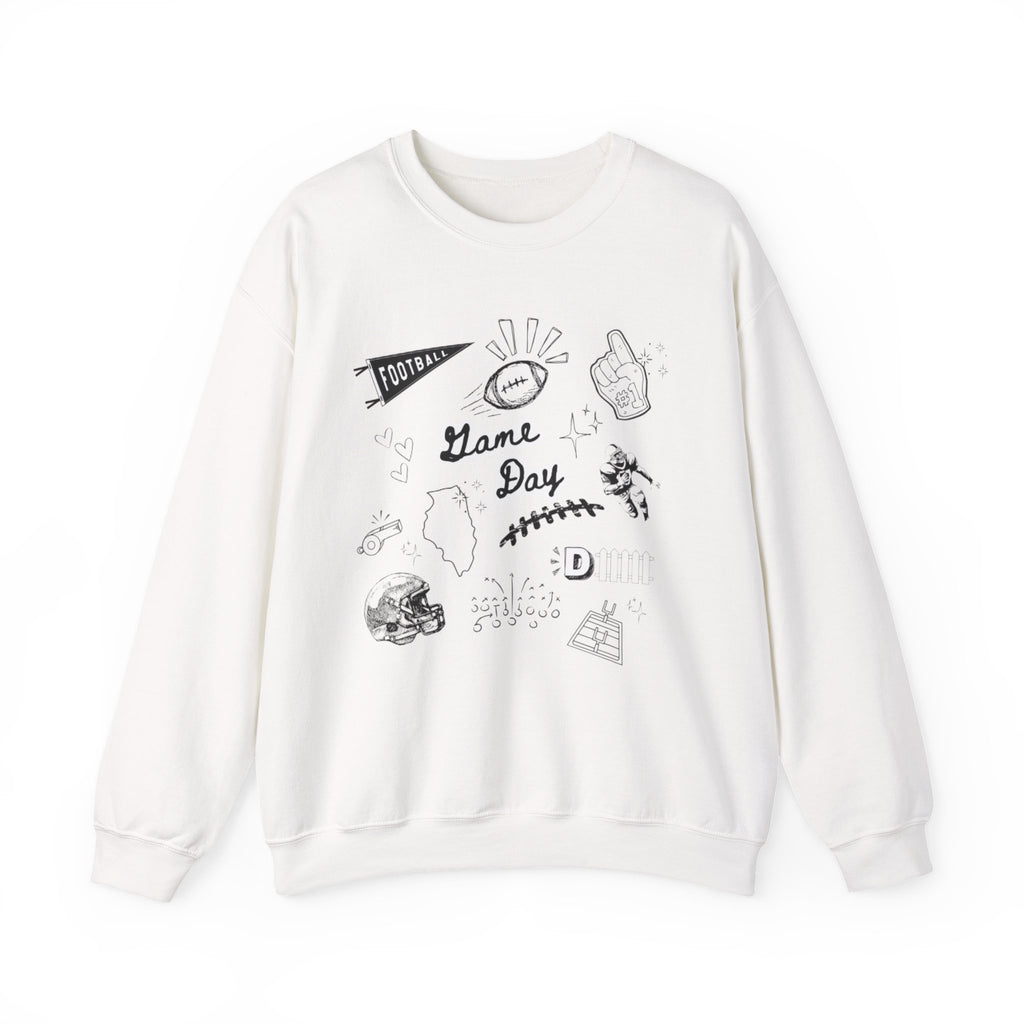 Football Game Day - Graphic Crewneck Sweatshirt