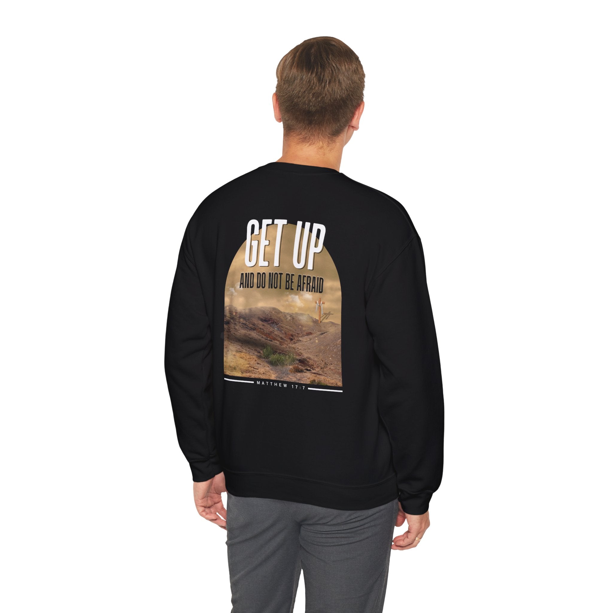 Matthew 17:7 - Christian Crewneck Sweatshirt