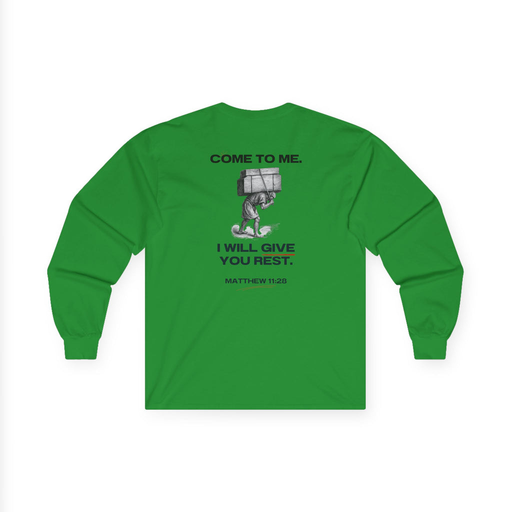 Matthew 11:28 - Christian Long Sleeve