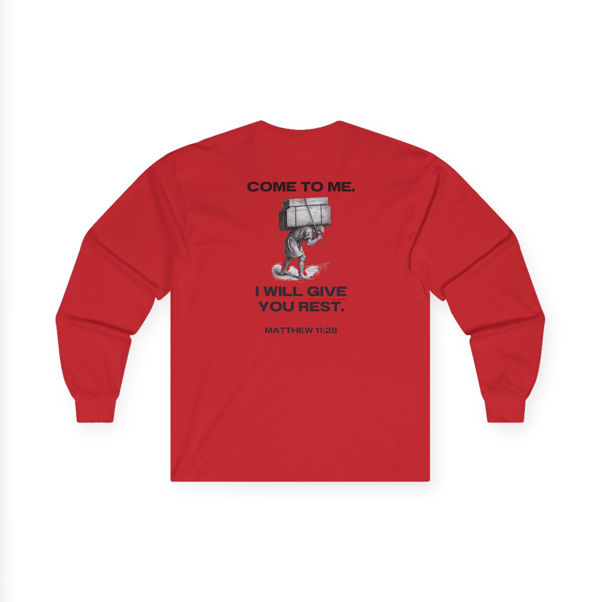 Matthew 11:28 - Christian Long Sleeve