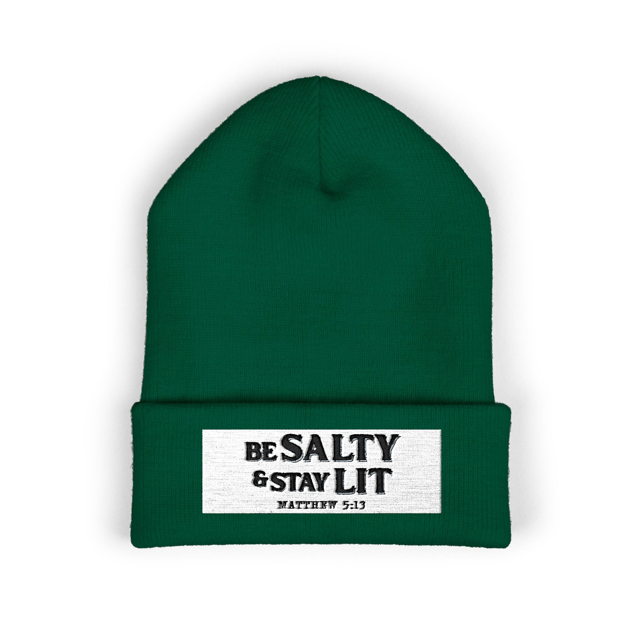 Matthew 5:13 - Christian Beanie (Embroidered Patch)
