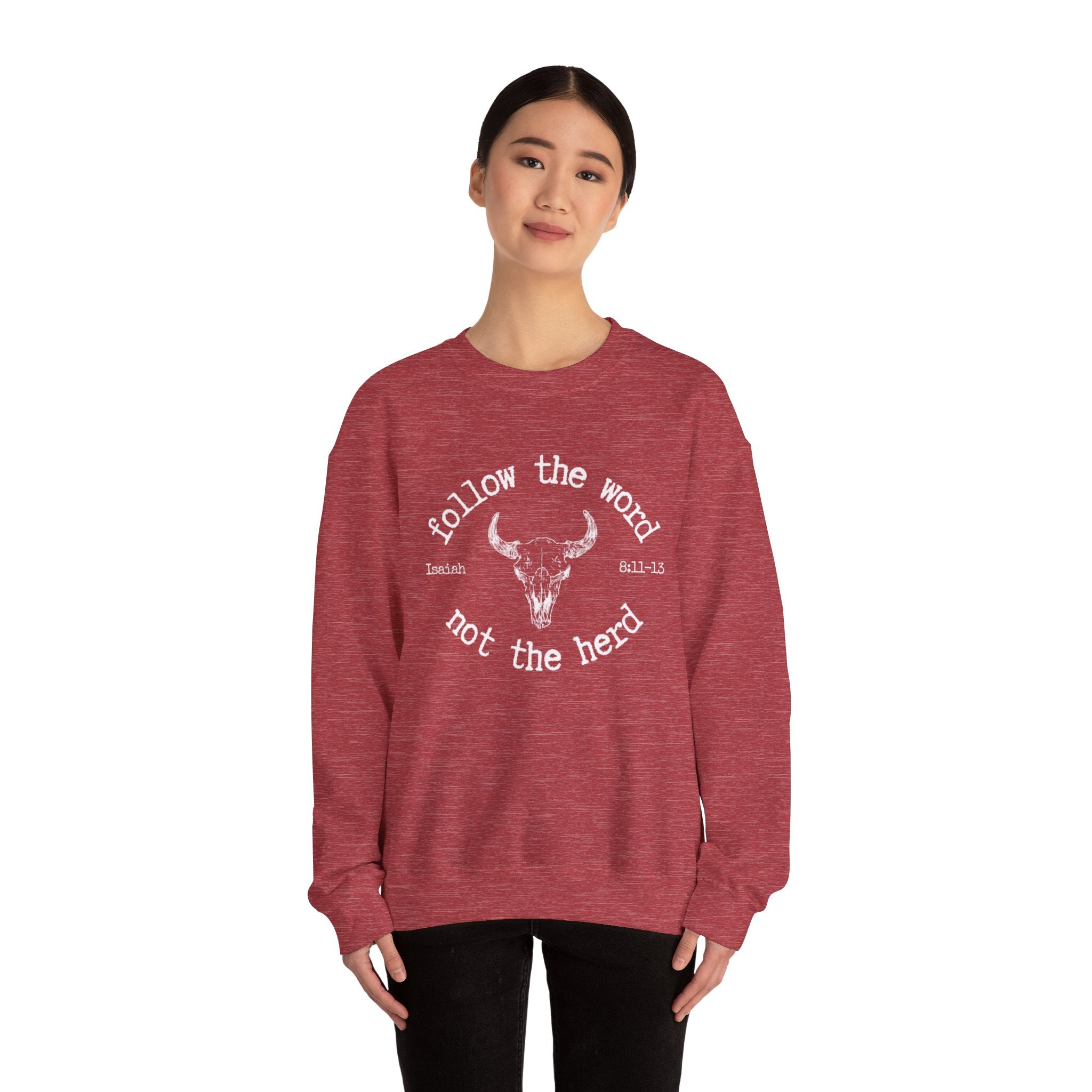Isaiah 8:11-13 - Christian Crewneck Sweatshirt