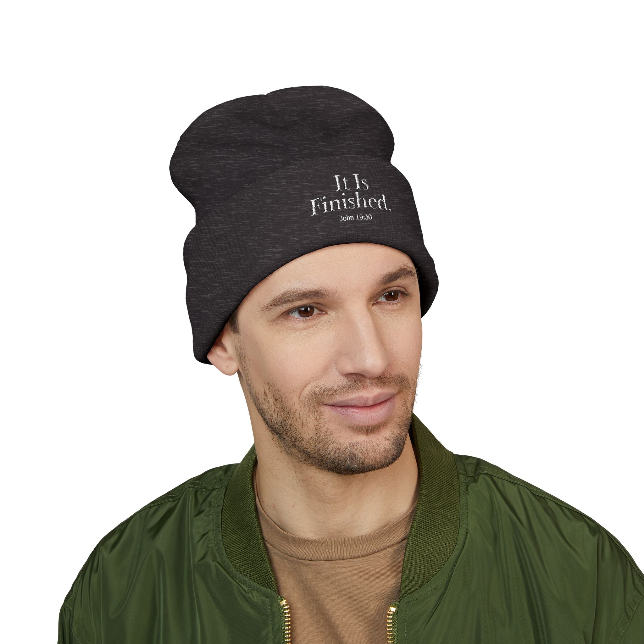 John 19:30 - Christian Beanie (Embroidered)