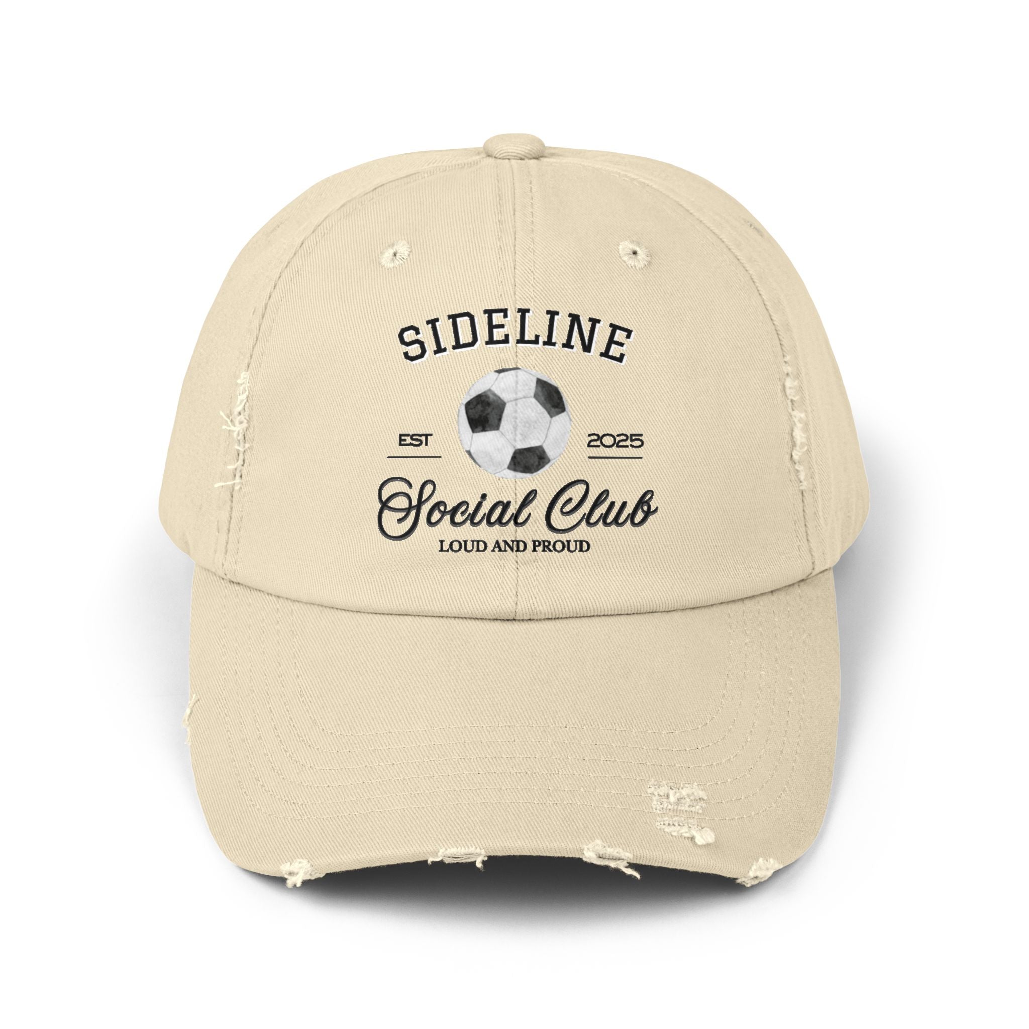 Soccer Sideline Social Club - Distressed Cap