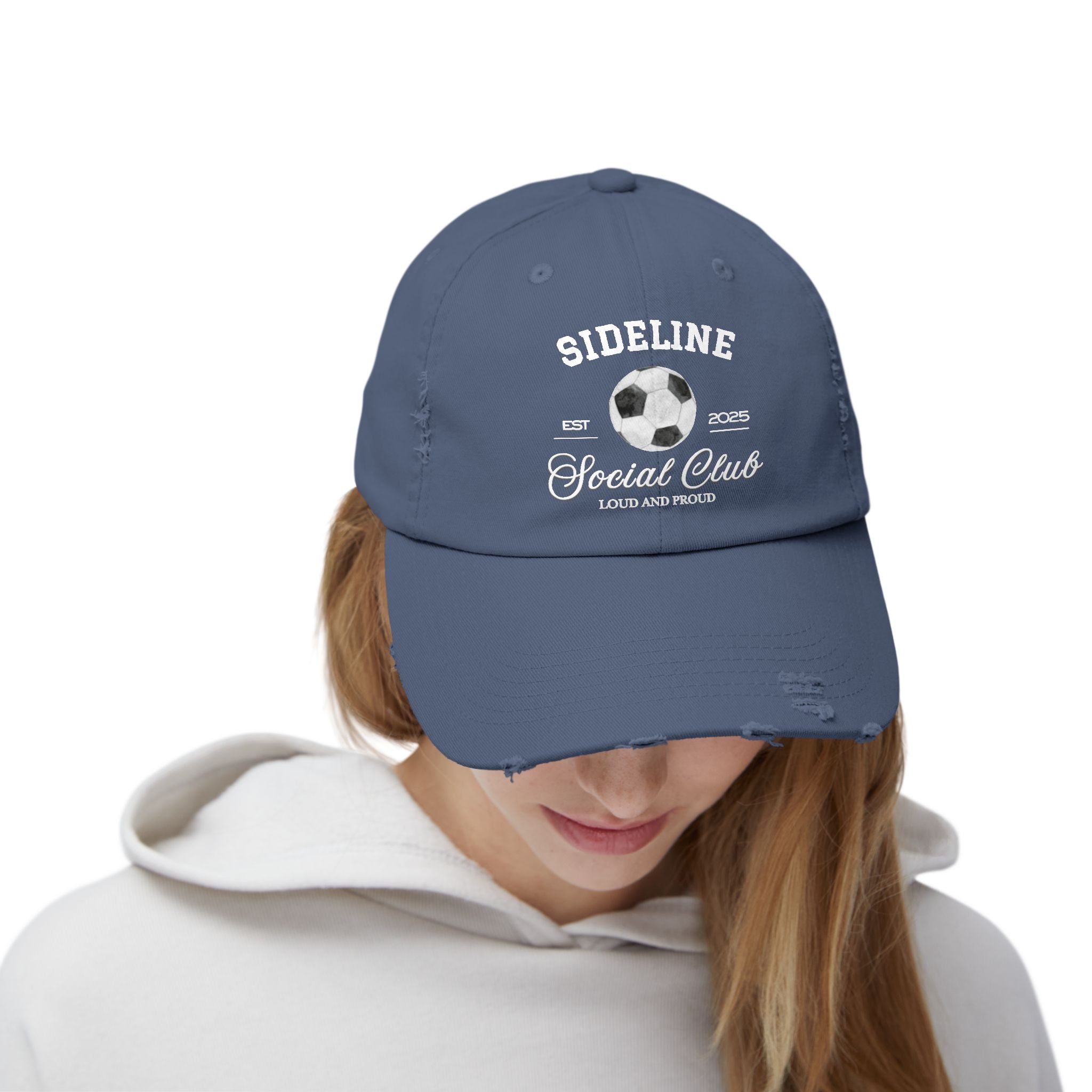 Soccer Sideline Social Club - Distressed Hat