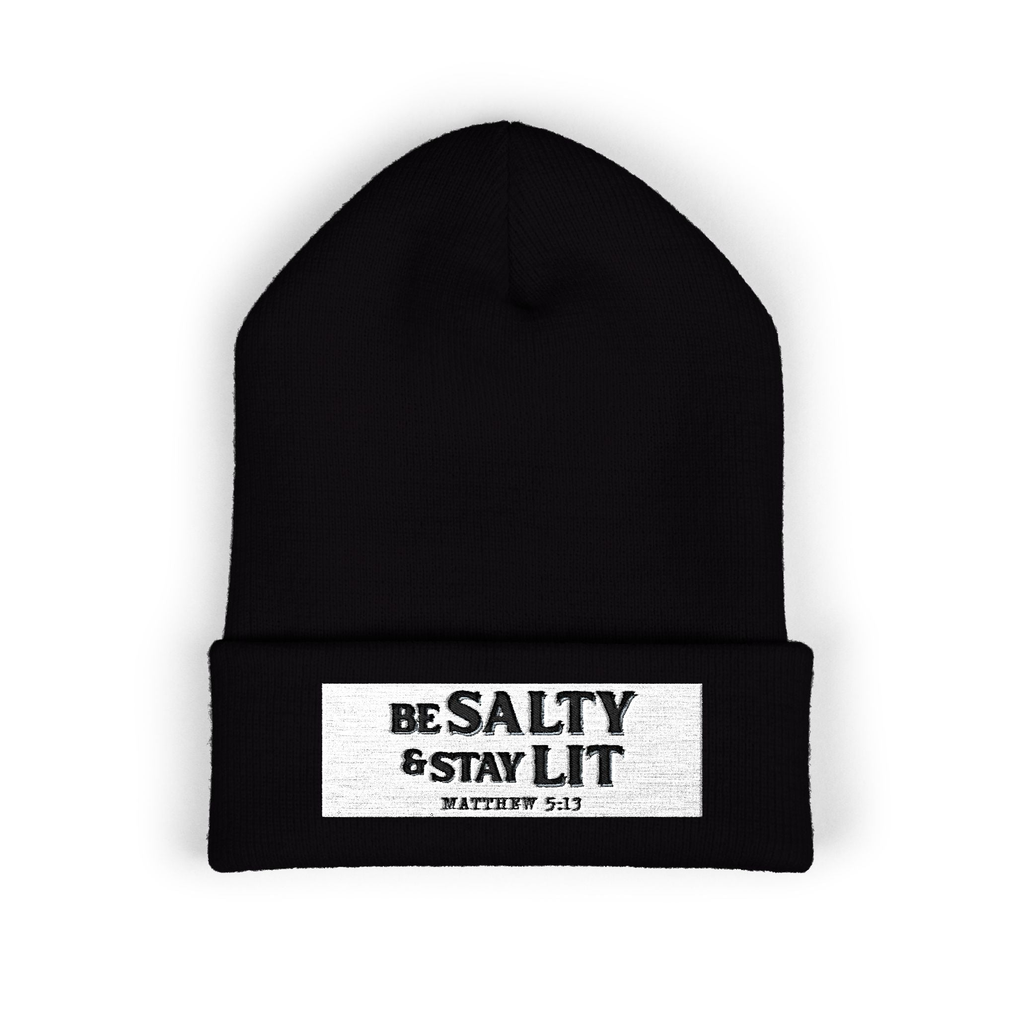 Matthew 5:13 - Christian Beanie (Embroidered Patch)