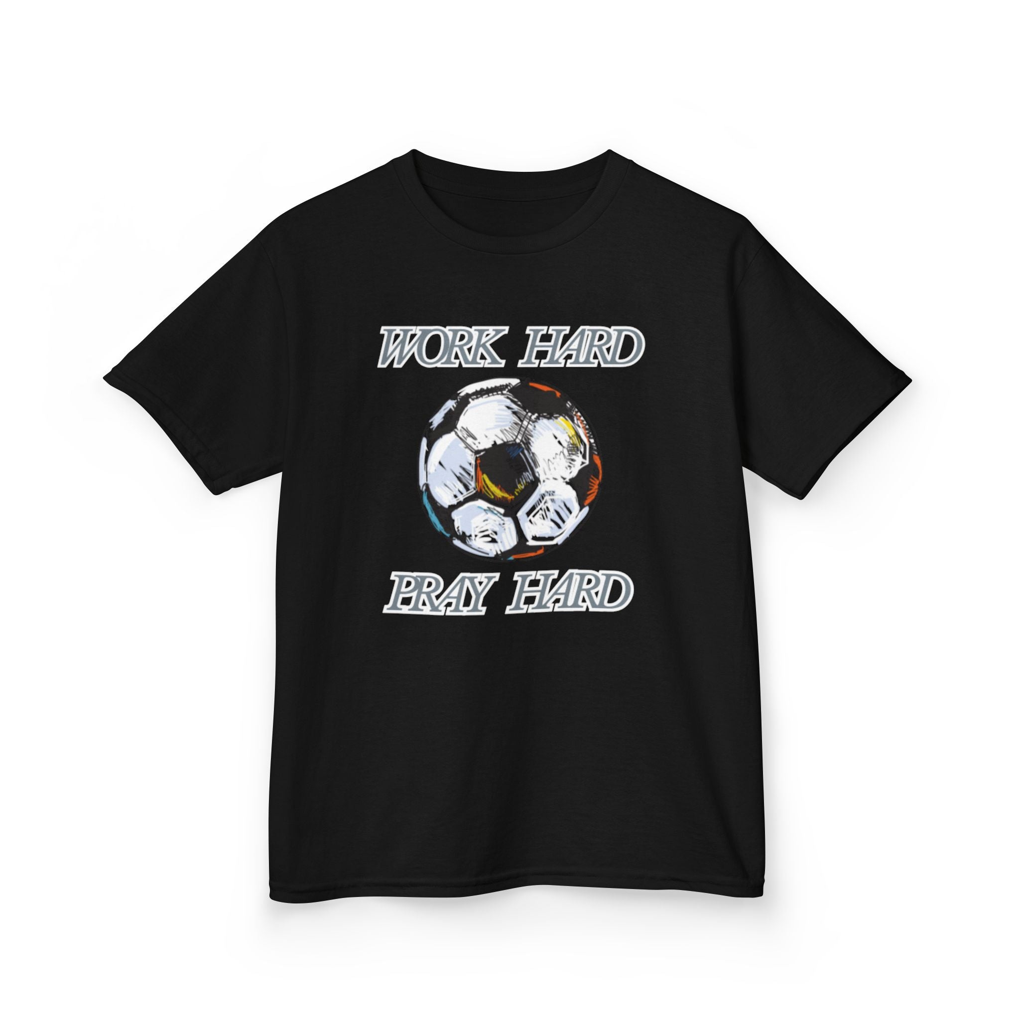 Soccer Work Hard Pray Hard - Kids Tee