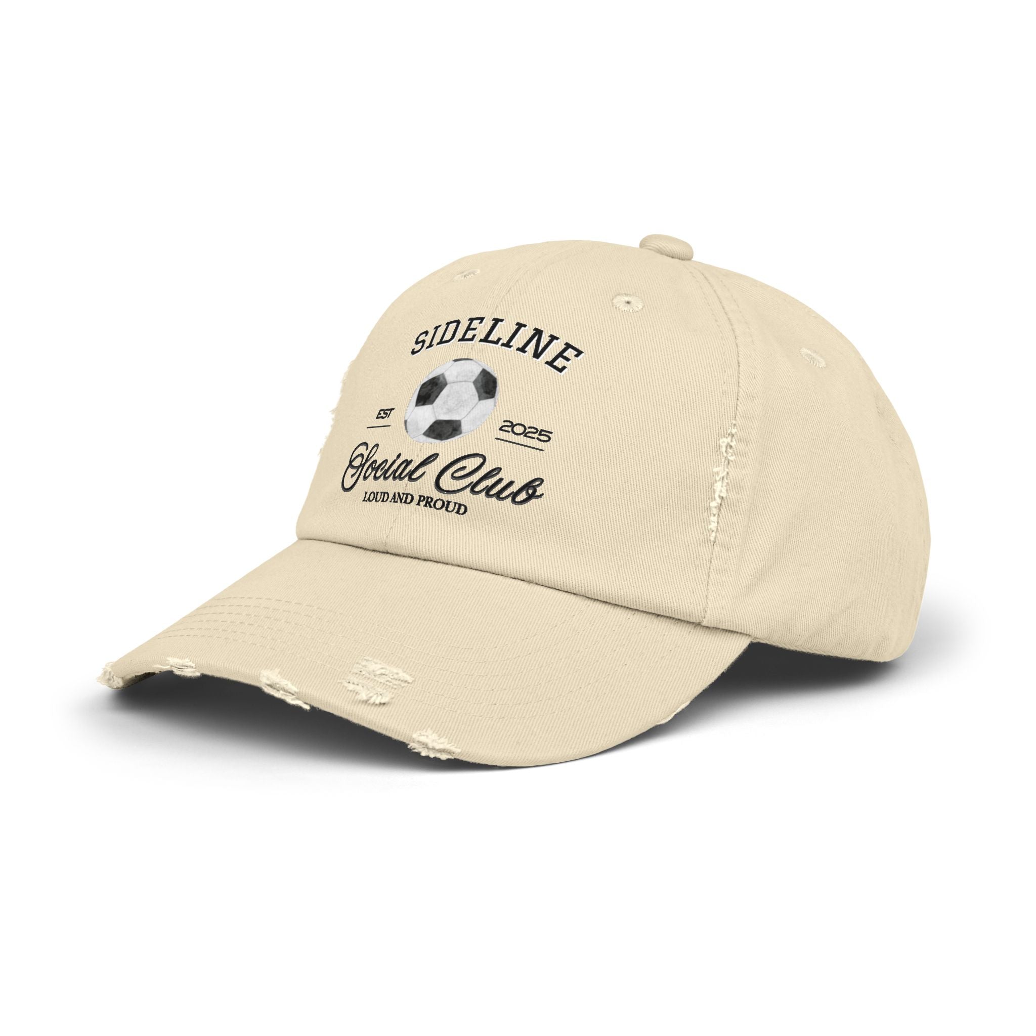 Soccer Sideline Social Club - Distressed Cap